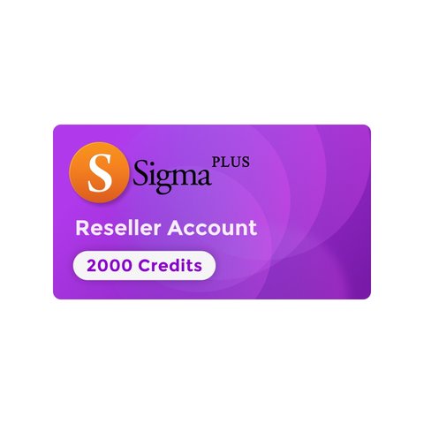 Sigma Plus 2000 Credits for Reseller Account