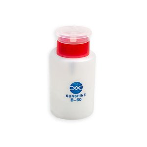 Liquid Dispenser Bottle Sunshine B 60, 200 ml, for alcohol, red 