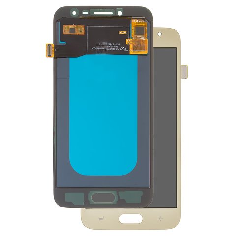 Pantalla LCD puede usarse con Samsung J250 Galaxy J2 2018 , J250 Galaxy J2 Pro 2018 , dorado, sin marco, High Copy, OLED 
