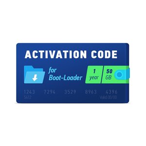 Boot Loader 2.0 Código de activación 1 año, 50 GB 