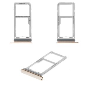 Sujetador de tarjeta SIM puede usarse con Samsung N960 Galaxy Note 9, marrón, dorado, con soporte para MMC, metallic Copper, dual SIM