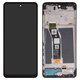 Pantalla LCD puede usarse con Motorola Moto G24, Moto G24 Power, negro, con marco, High Copy