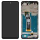 Pantalla LCD puede usarse con Motorola Moto E14, Moto G04, Moto G04s, negro, con marco, Original (PRC)