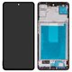 Pantalla LCD puede usarse con Samsung M546 Galaxy M54, negro, con marco, Original (PRC)