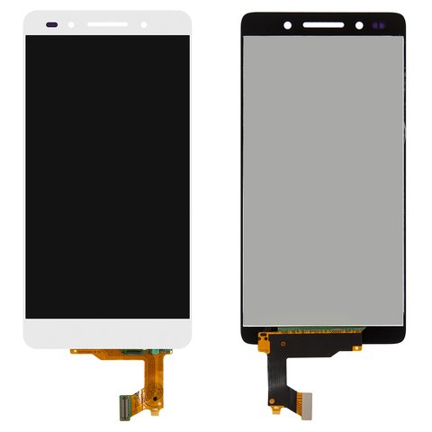Дисплей для Huawei Honor 7, белый, без рамки, Original PRC , PLK L01