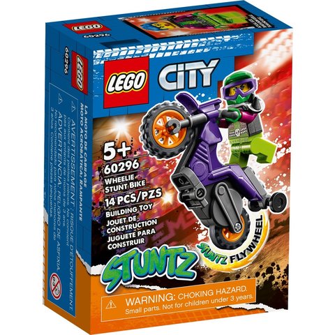 Конструктор LEGO City Каскадерський мотоцикл для ставання дибки 60296 