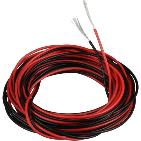 Провід в силіконовій ізоляції 28AWG, 0,08 мм², 1 м, чорний, UL3135