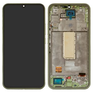 Дисплей для Samsung A346 Galaxy A34 5G, зелений, з рамкою, Original PRC 