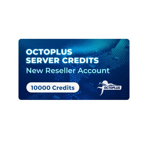 Новий акаунт реселера з 10 000 серверними кредитами Octoplus