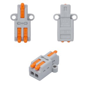 Клема швидкого монтажу D1 2, прохідна, 0,08–2.5 мм², 250 В, 32A