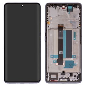 Дисплей для Xiaomi Redmi Note 13 Pro Plus, фіолетовий, з рамкою, Original PRC , Aurora Purple , 23090RA98C, 23090RA98G, 23090RA98I