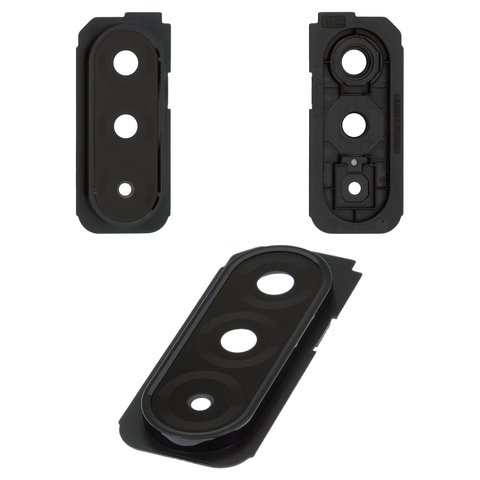 Стекло камеры для Samsung A266 Galaxy A26, черное, с рамкой