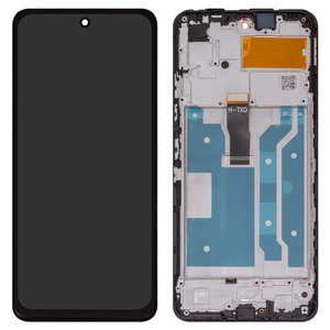 Дисплей для Huawei Honor 10X Lite, P Smart 2021 , чорний, з рамкою, High Copy, PPA LX2