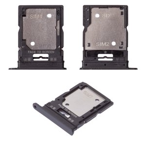 Держатель SIM карты для Xiaomi Redmi Note 12 Pro 4G, серый, graphite gray