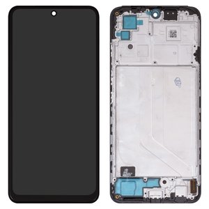 Дисплей для Xiaomi Poco M5s, Redmi Note 10, Redmi Note 10S, чорний, з рамкою, Сopy, TFT 