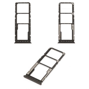 Тримач SIM карти для Xiaomi Poco C85, Redmi 15C 4G, Redmi 15C 5G, чорний, midnight black